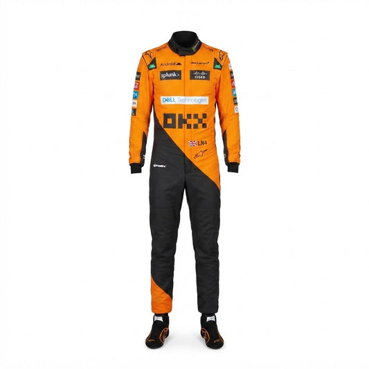 2024 New McLaren Lando Norris F1 Team Race Suit karting suit