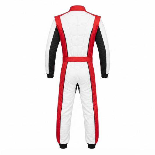 Red & White Pro-Series Karting Race Suit - Unbranded