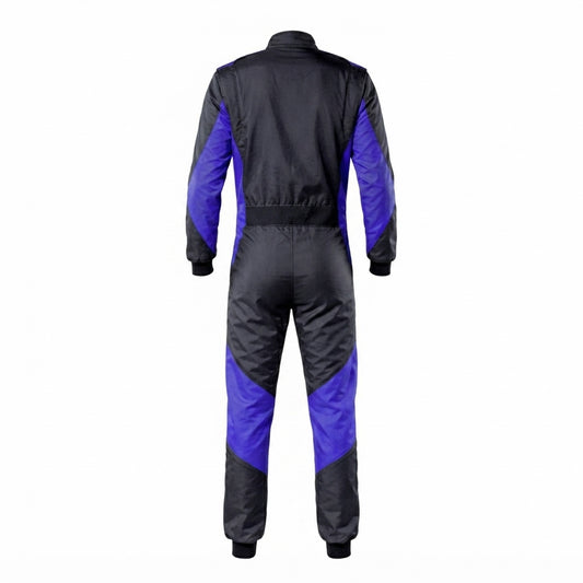 Apex Pro Electric Blue & Black Custom Karting Race Suit