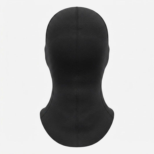 Black Thermal Balaclava – Premium Performance Headwear with Flatlock Stitching