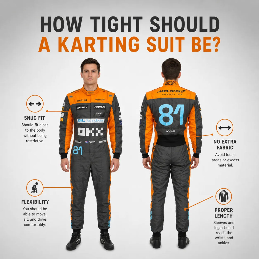 how tight should a karting suit be?