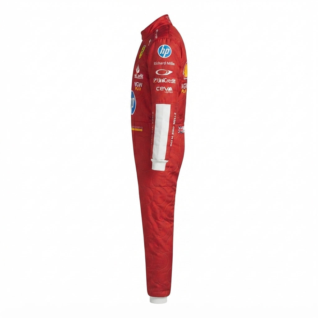 2025 Lewis Hamilton Monza GP Ferrari F1 karting suit