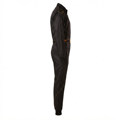 Professional Blank Black & Gold Go-Kart Racing Overall
