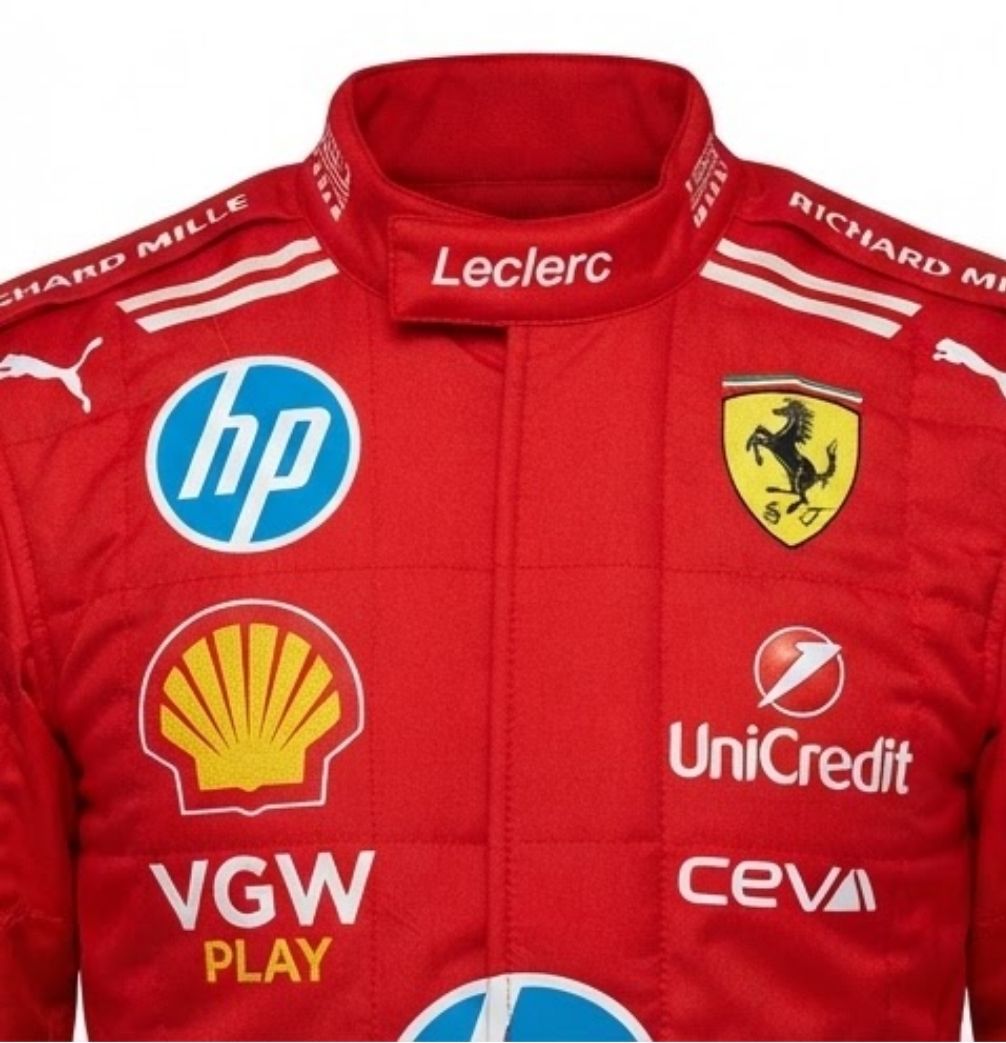 Customisable Hamilton And Leclerc Racing CIK/FIA Level-2 Approved F1 Inspired Titan Kart Racing Suits
