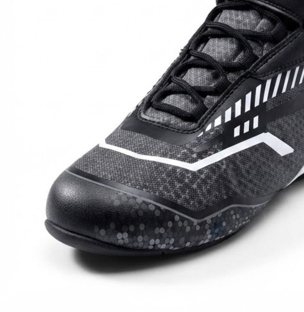 V2 Professional High-Top Karting Shoes (Logo-Free Performance Design)