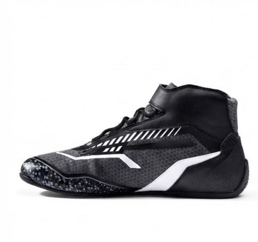 V2 Professional High-Top Karting Shoes (Logo-Free Performance Design)