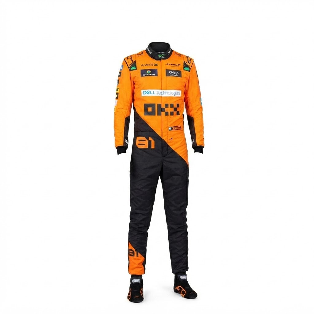 2024 New McLaren Oscar Piastri F1 Team Race Suit kart suit