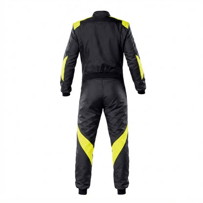 Apex Stealth Series - Black &amp; Neon Yellow Custom Karting Race Suit