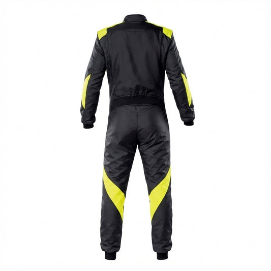Apex Stealth Series - Black &amp; Neon Yellow Custom Karting Race Suit