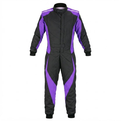 Black & Purple Custom Go Kart Racing Suit