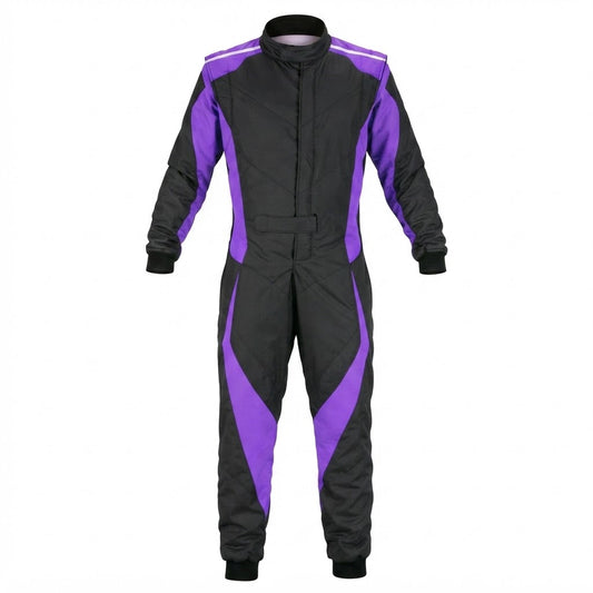 Black & Purple Custom Go Kart Racing Suit