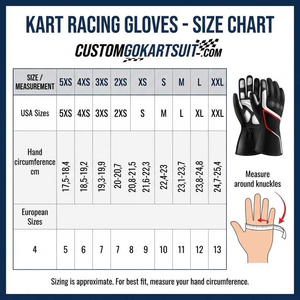 Professional Art Style Karting Gloves – Advanced Graphics &amp; High-Grip Go-Kart Racing Gloves