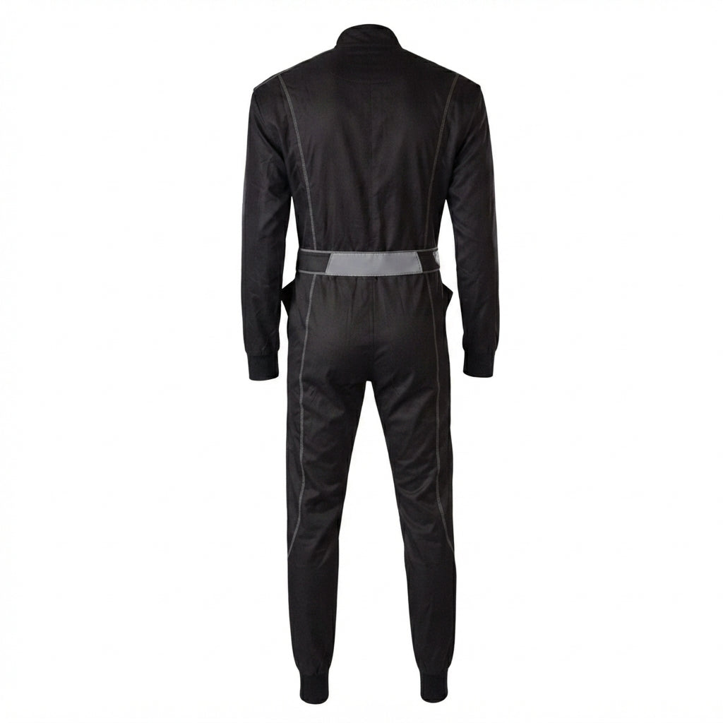 Unbranded Track-Ready Karting Suit - Solid Black