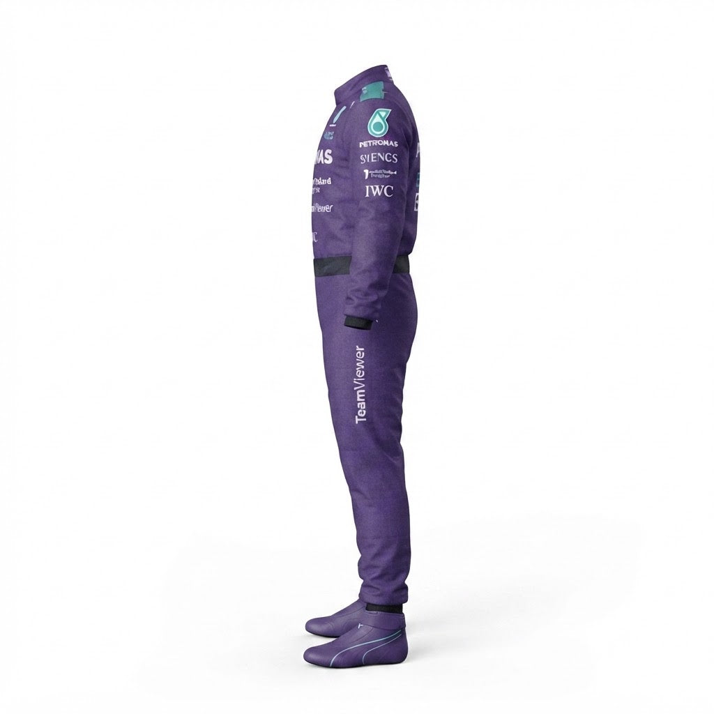 2026 George Russell Mercedes F1 Race Suit Replica karting suit