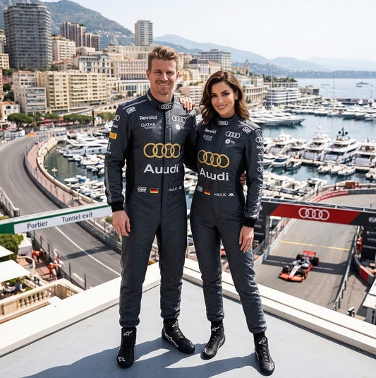 2026 Nico Hülkenberg Monaco GP Audi F1 karting suit