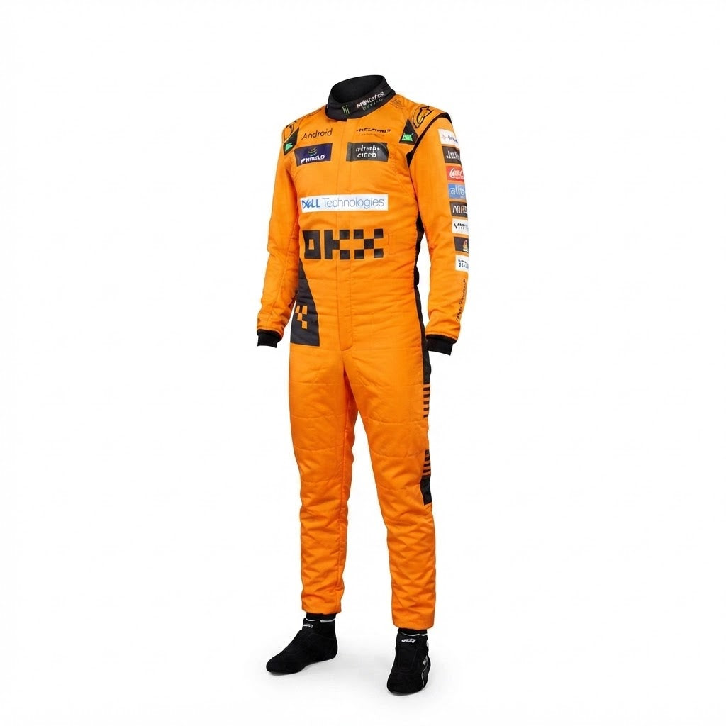 2024 New McLaren Lando Norris F1 Team Race Suit kart suit