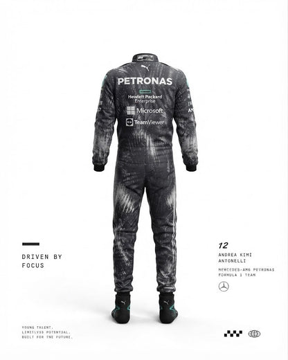 Kimi Antonelli 2026 Mercedes Go Kart Suit - Custom Go Kart Suit