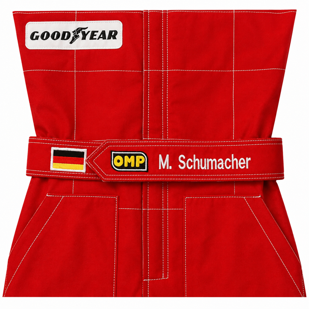Michael Schumacher 1996 F1 Embroidered Racing Suit go kart suit