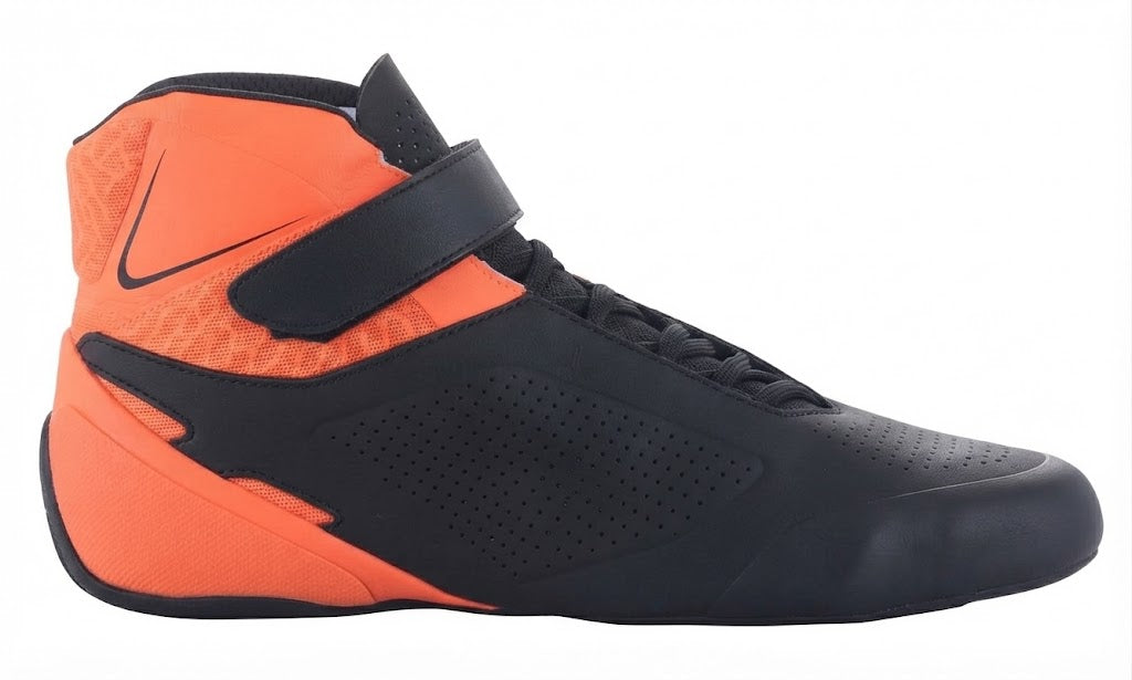 Lightweight Track Footwear with Velcro Strap karting  boots