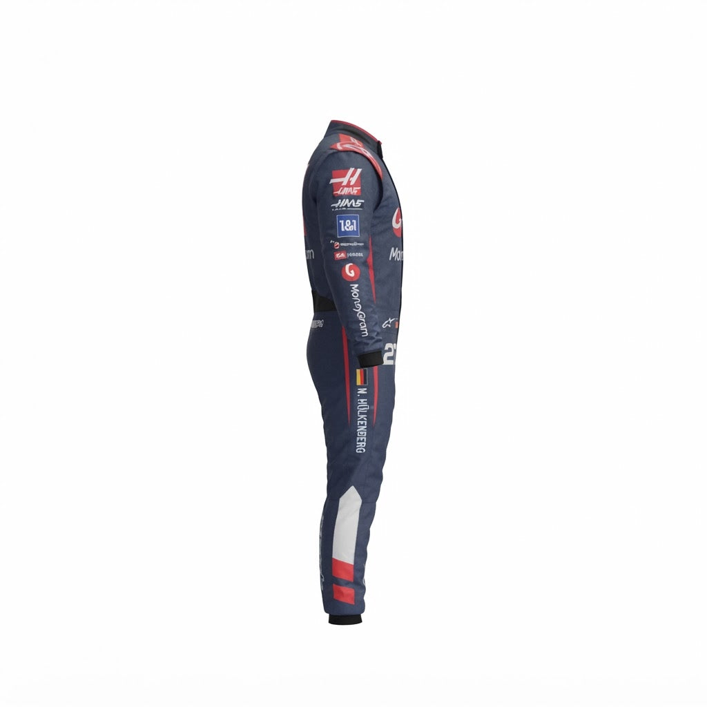2024 Nico Hulkenberg Haas F1 Race Suit KART SUIT
