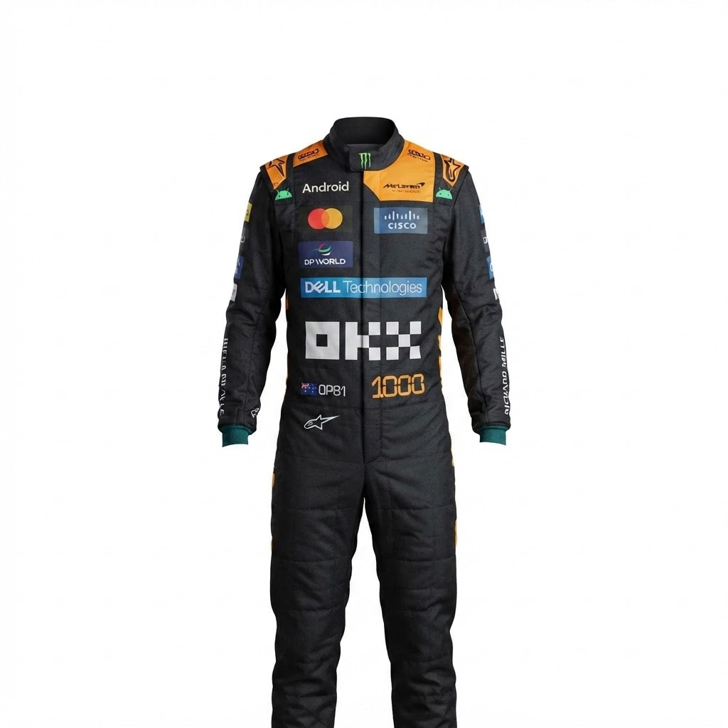 2026 Oscar Piastri McLaren F1 Race Suit Monaco GP Customgokart suit