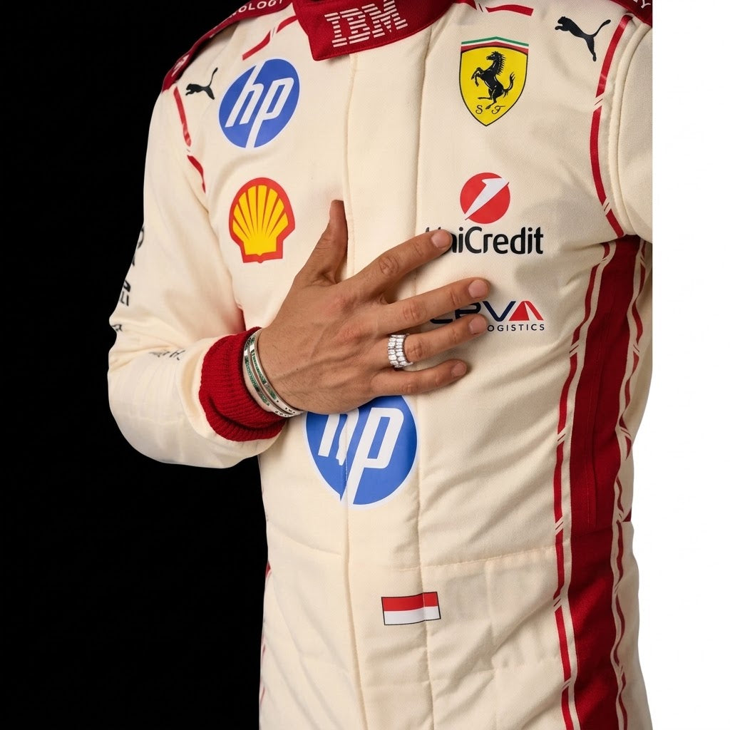 2026 Charles Leclerc Monaco GP Ferrari F1 Race Suit kart racing suits