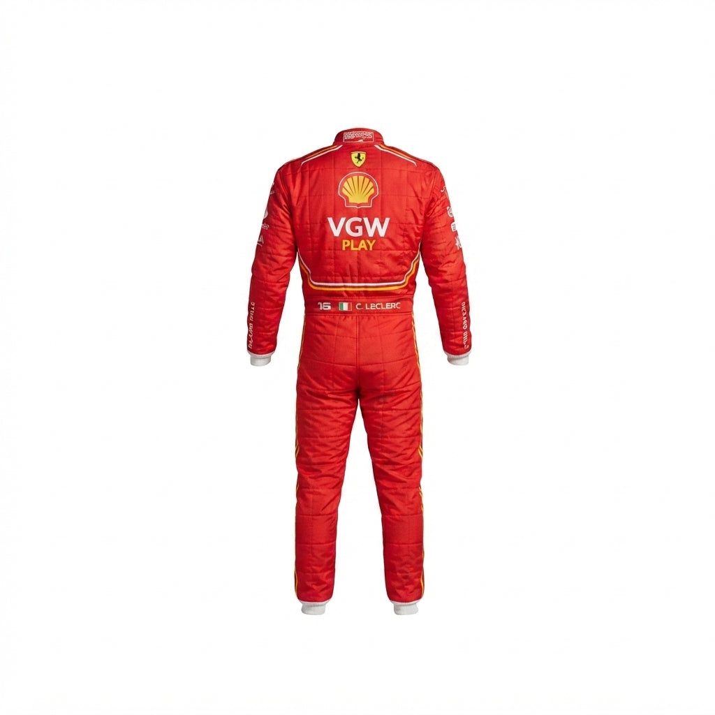 2024 Charles Leclerc Ferrari F1 Race Suit Replica Kart Racing suit