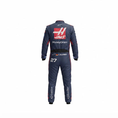 2024 Nico Hulkenberg Haas F1 Race Suit KART SUIT