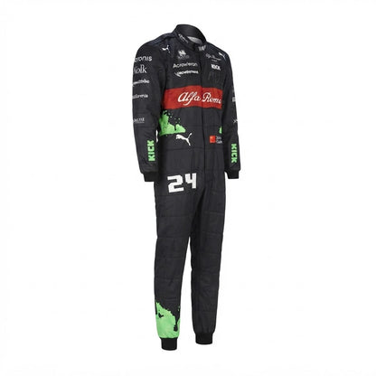 2023 Zhou Guanyu F1 Racing Kart Suits Belgian GP Alfa Romeo