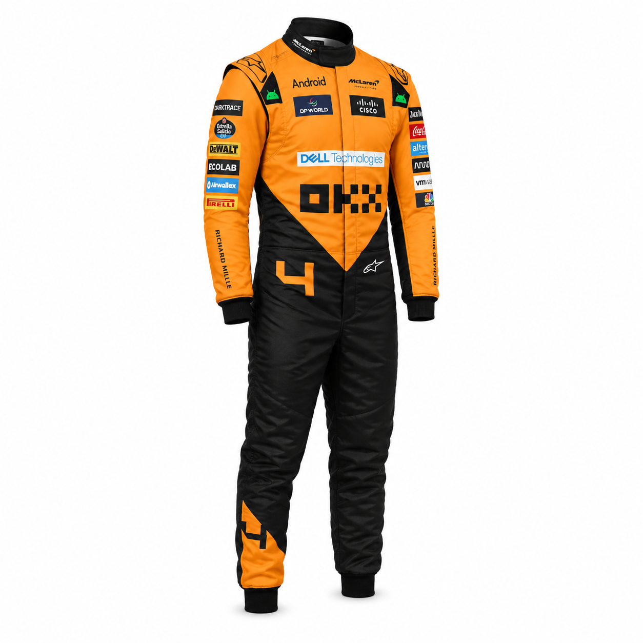 2024 New McLaren Lando Norris F1 Team Race Suit karting suit