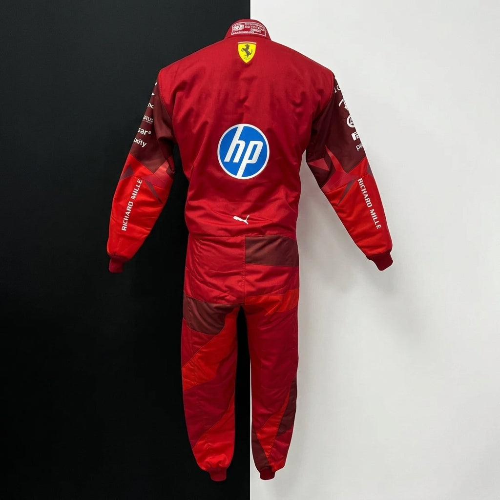 2025 Lewis Hamilton Ferrari F1 Race Suit go kart suit
