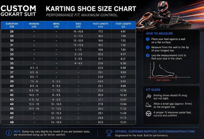 Performance Motorsport & Go-Kart Racing Boots – Breathable Track Shoes