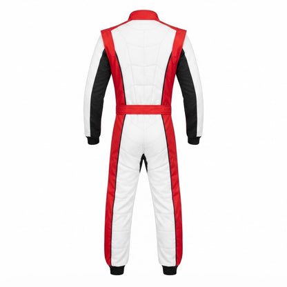 Red & White Pro-Series Karting Race Suit - Unbranded