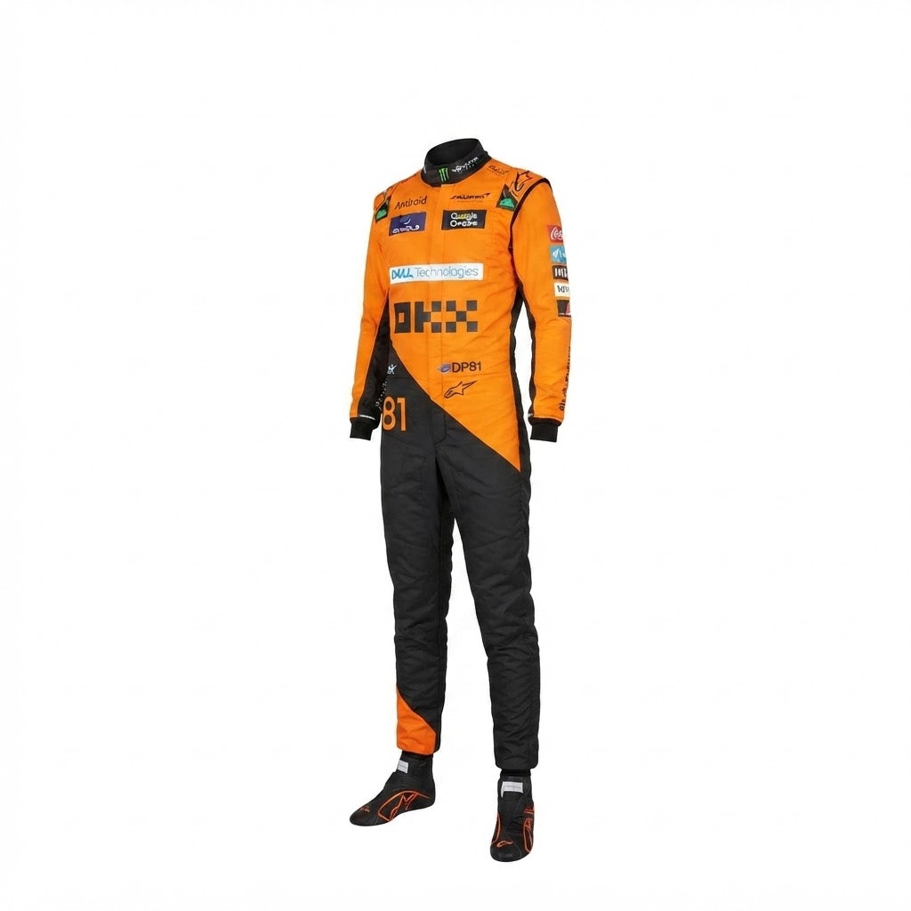 2024 New McLaren Oscar Piastri F1 Team Race Suit kart suit