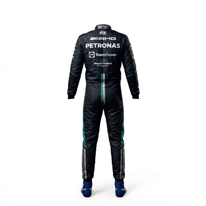 Kimi Antonelli 2026 Black & Teal Go Kart Suit - Custom Go Kart Suit