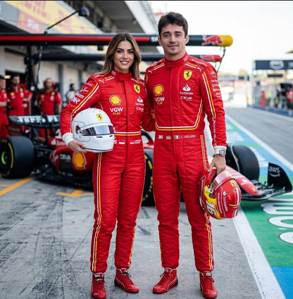 2024 Charles Leclerc Ferrari F1 Race Suit Replica Kart Racing suit