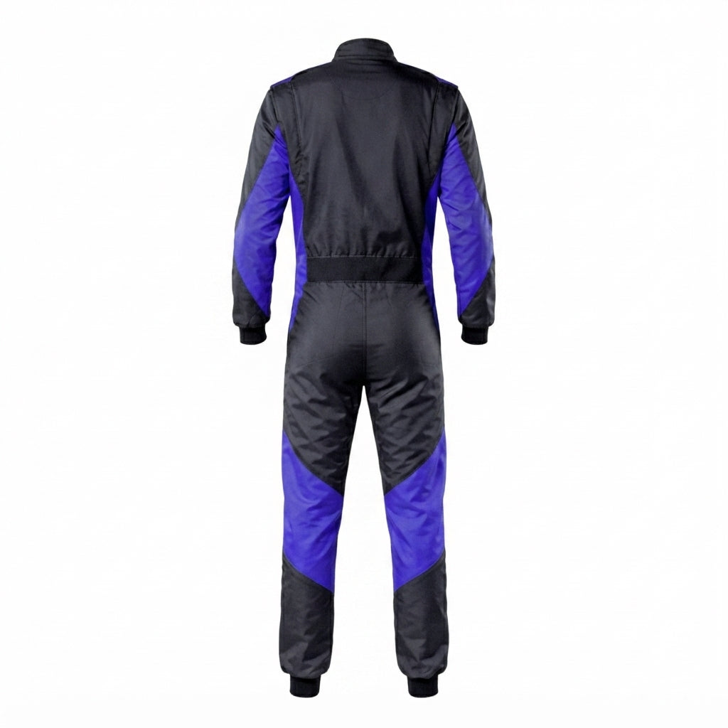 Apex Pro Electric Blue & Black Custom Karting Race Suit