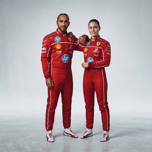 2026 Lewis Hamilton Ferrari F1 Racing Kart Suit