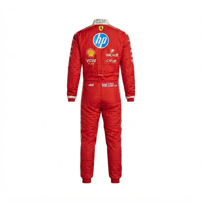 2026 Lewis Hamilton Ferrari F1 Racing Kart Suit