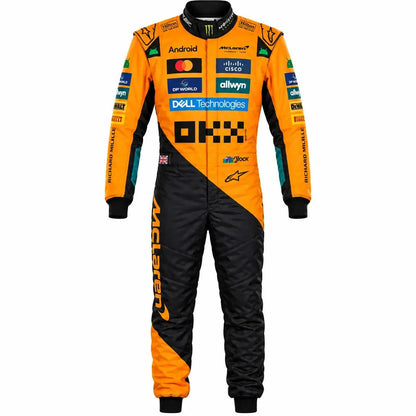 Orange & Black Karting Race Suit | Custom Racing Suit