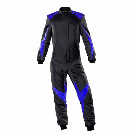 Apex Pro Electric Blue & Black Custom Karting Race Suit