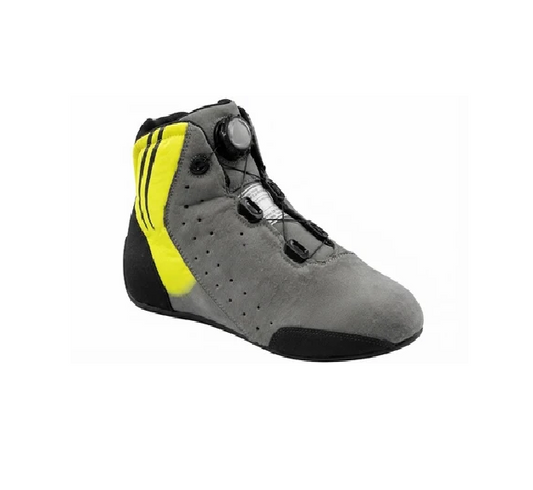 The Ultimate Grey & Yellow Racing Boots
