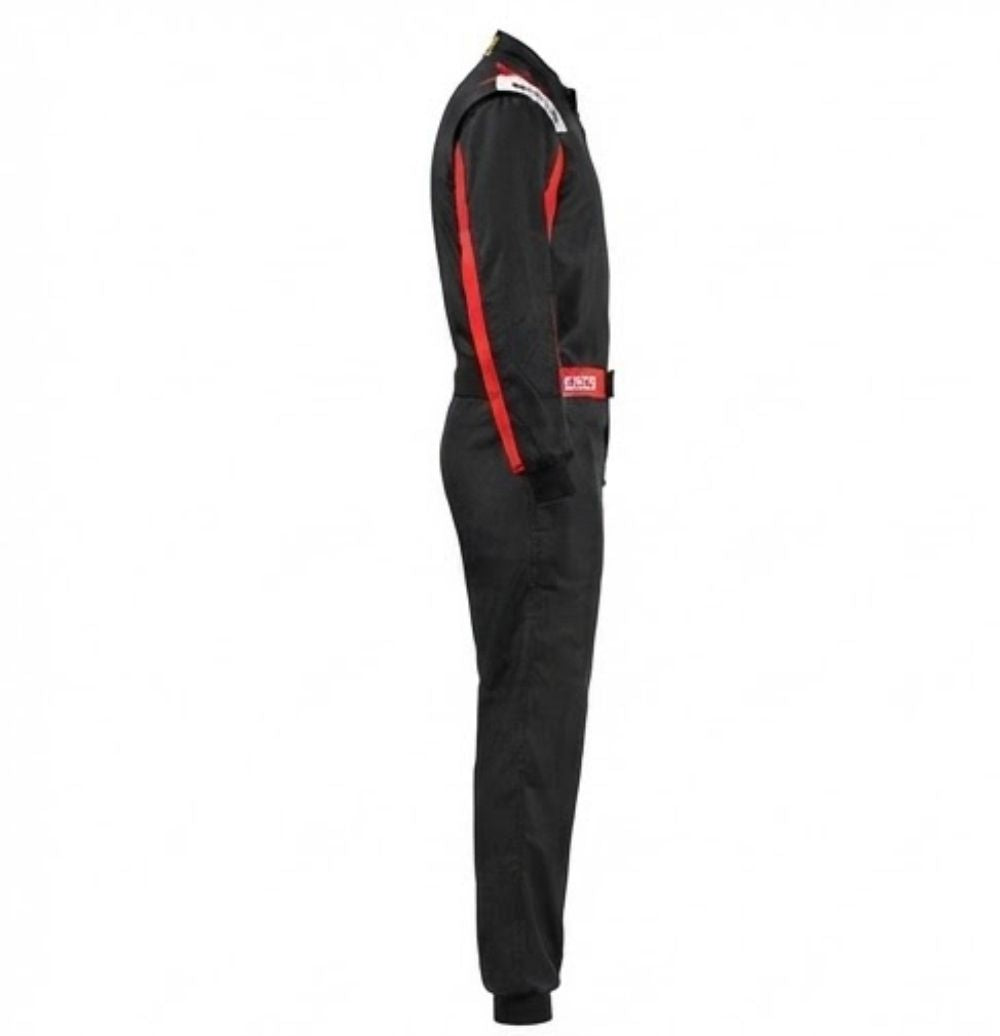 Sparco Racing Suit Black and Red Go Kart Fire Suit Professional Motorsport Race Suit, Track Day & Sim Racing Overall Free