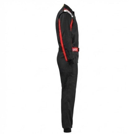 Sparco Racing Suit Black and Red Go Kart Fire Suit Professional Motorsport Race Suit, Track Day & Sim Racing Overall Free