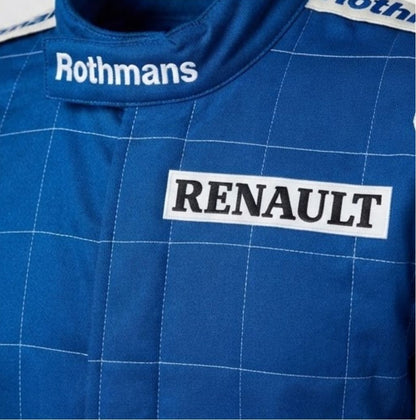F1 Ayrton Senna Go kart Racing Suit: Williams Rothmans CIK/FIA Level 2