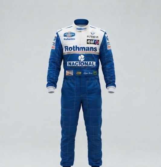 1994 Ayrton Senna Rothmans F1 Racing Suit - CIK/FIA Level 2 KIDS and Adult
