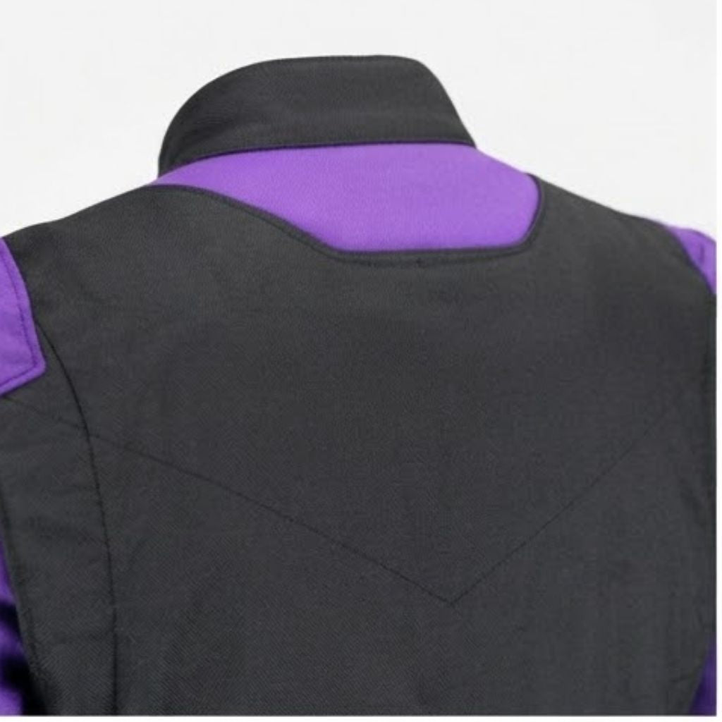 Black & Purple Custom Go Kart Racing Suit