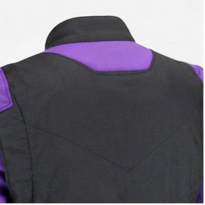 Black & Purple Custom Go Kart Racing Suit
