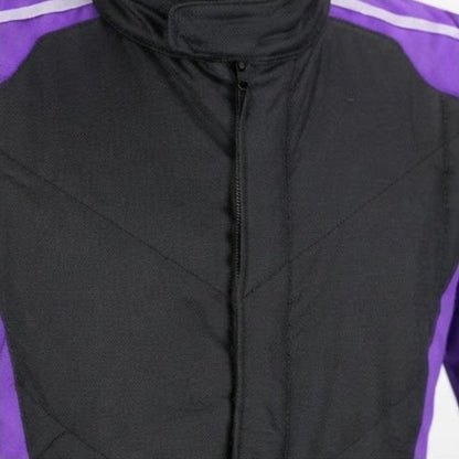 Black & Purple Custom Go Kart Racing Suit