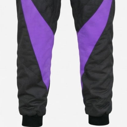 Black & Purple Custom Go Kart Racing Suit